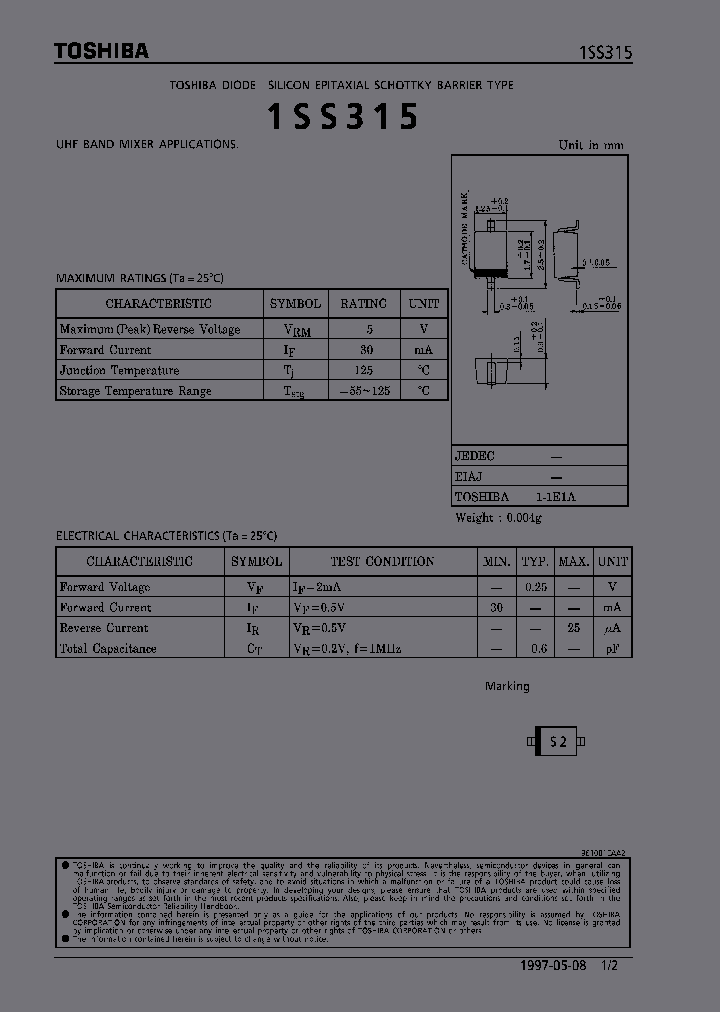 1SS315_288907.PDF Datasheet