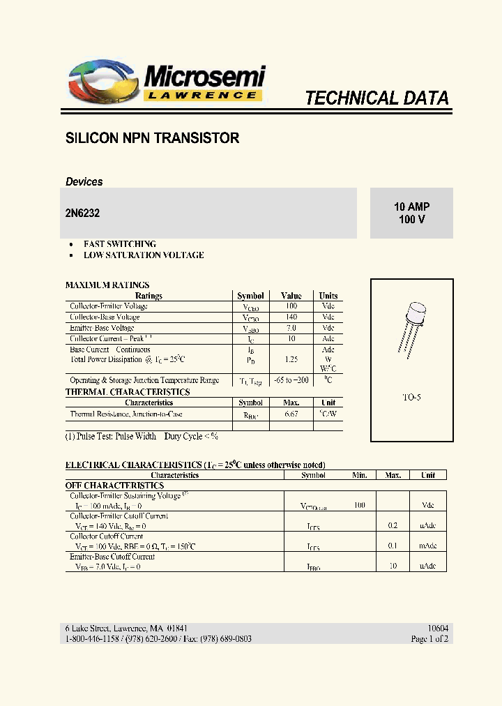 2N6232_299838.PDF Datasheet