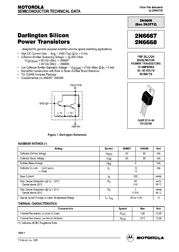 2N6667_303938.PDF Datasheet Download