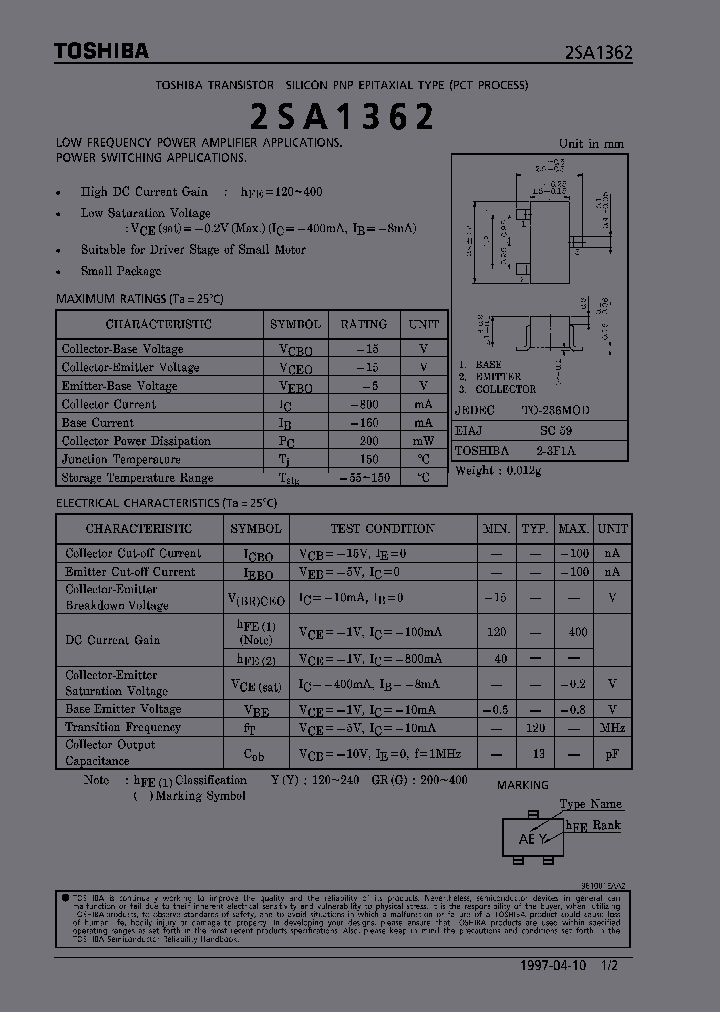 2SA1362_285033.PDF Datasheet