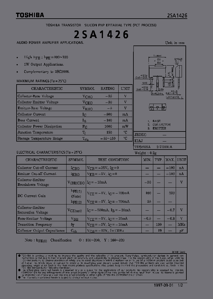 2SA1426_291236.PDF Datasheet