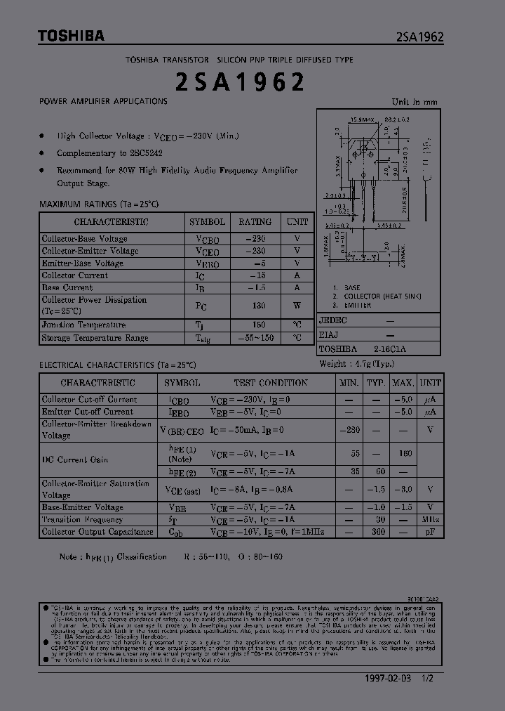 2SA1962_262935.PDF Datasheet