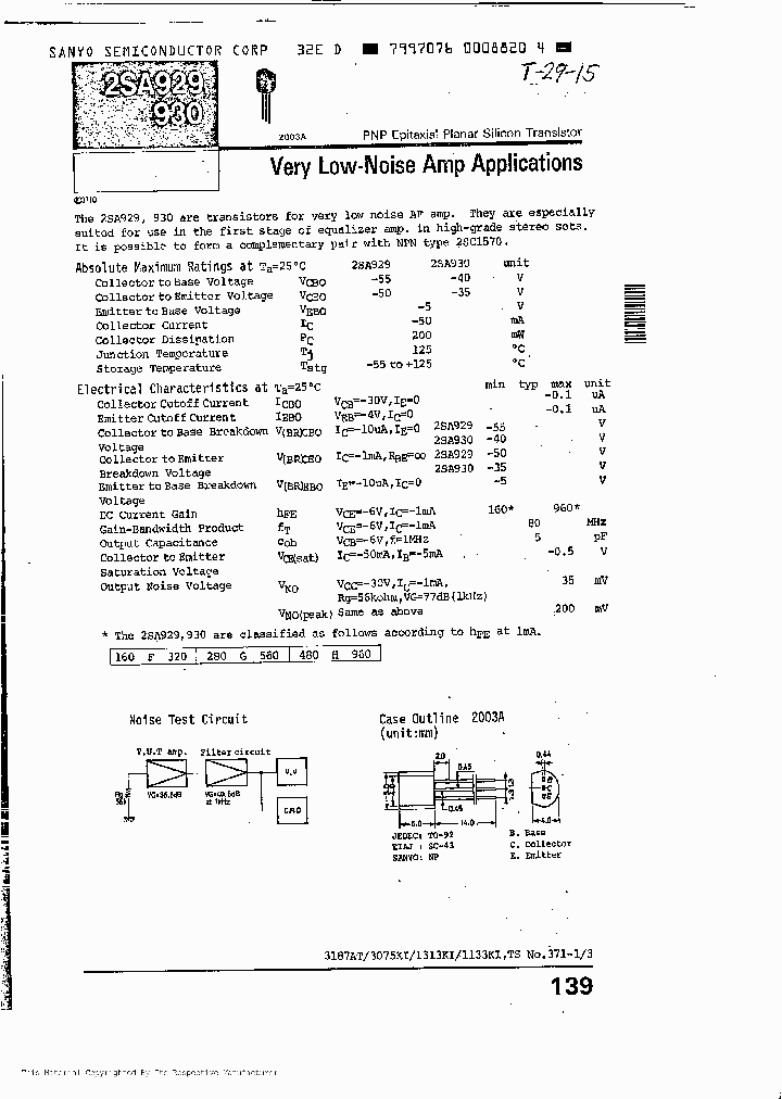 2SA929_305421.PDF Datasheet