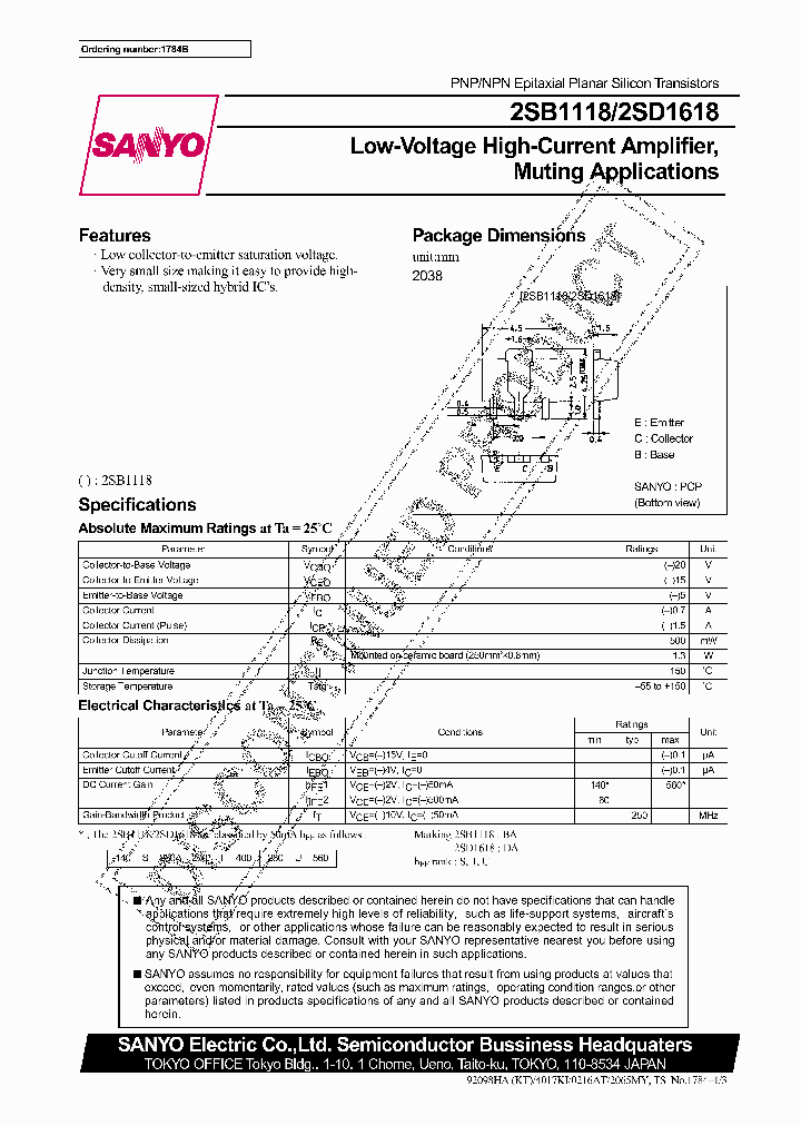 2SB1118_282466.PDF Datasheet