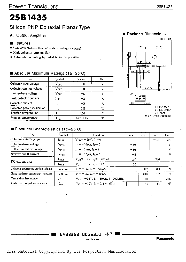 2SB1435_291736.PDF Datasheet