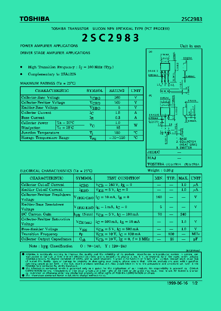 2SC2983_206740.PDF Datasheet Download