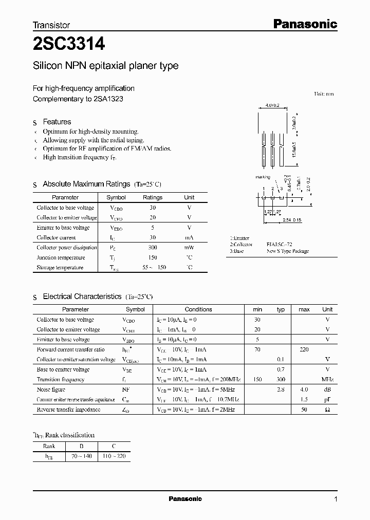 2SC3314_282139.PDF Datasheet