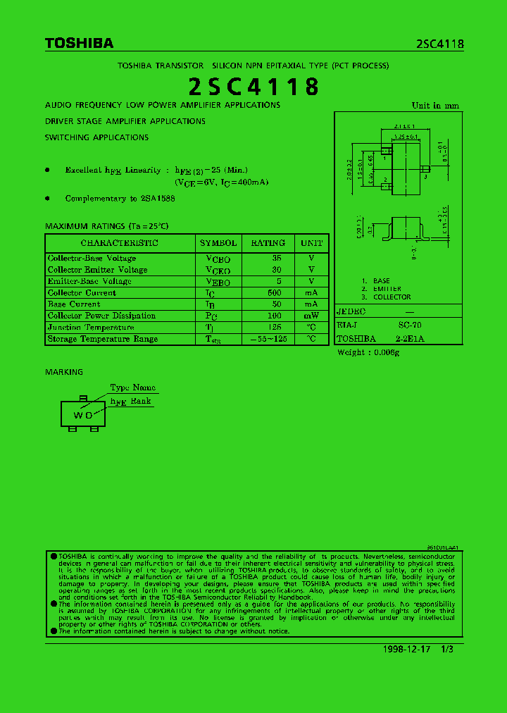 2SC4118_270990.PDF Datasheet