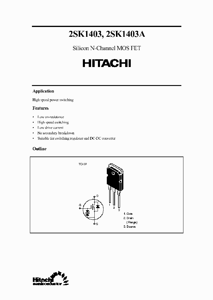 2SK1403_278039.PDF Datasheet