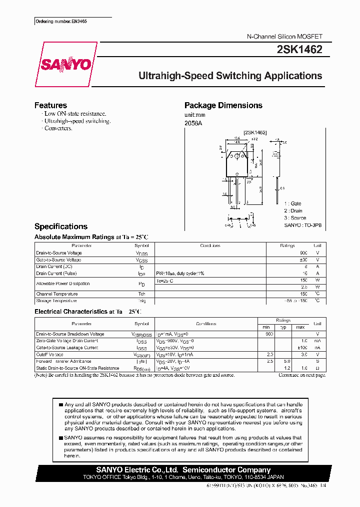 2SK1462_295069.PDF Datasheet