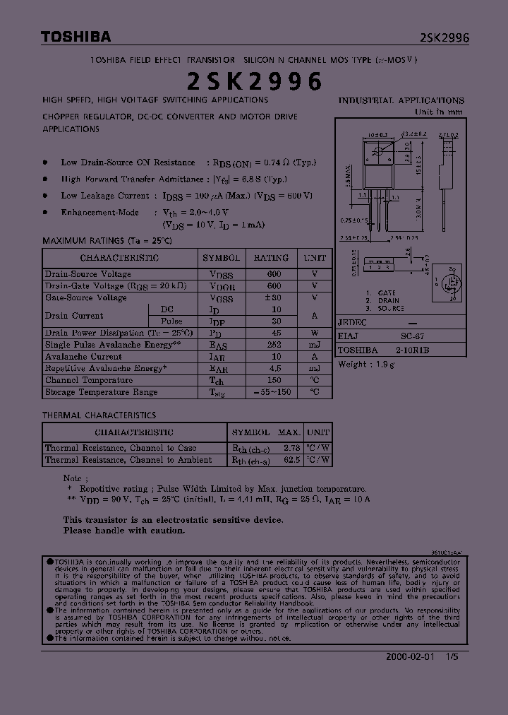 2SK2996_276626.PDF Datasheet