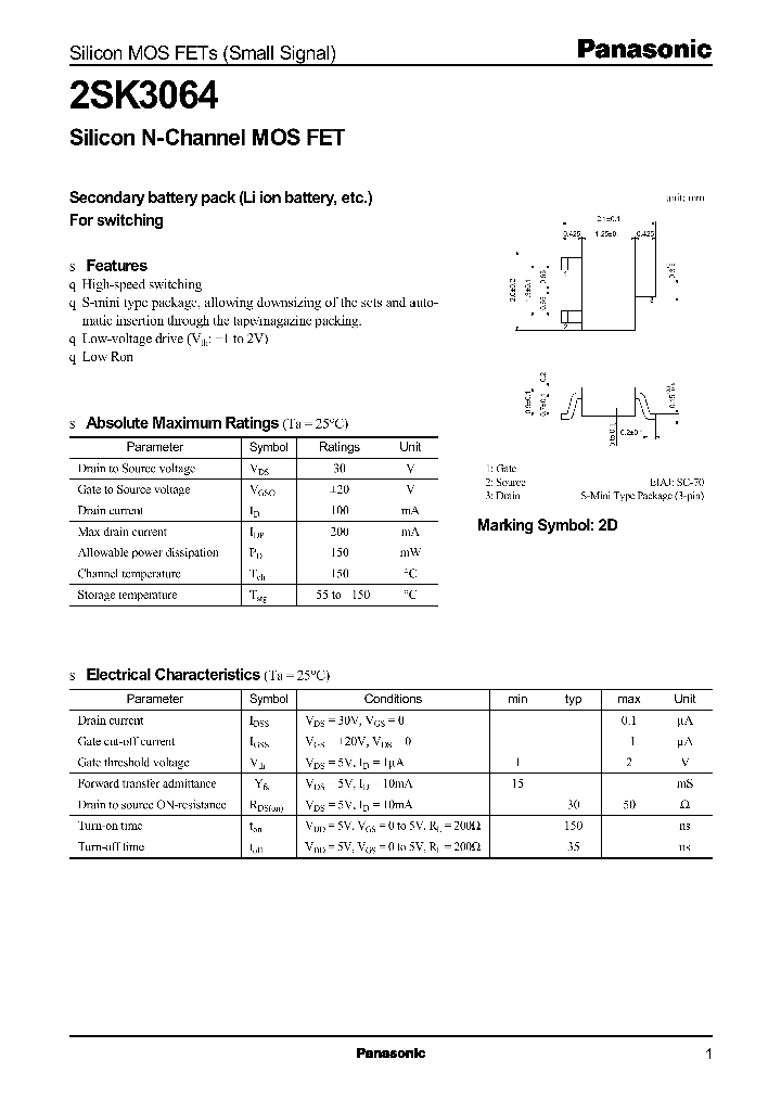 2SK3064_278926.PDF Datasheet