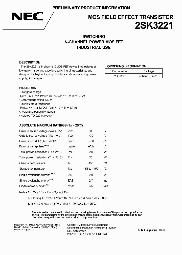 2SK3221_278767.PDF Datasheet