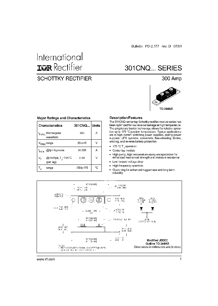 301CNQSERIES_294021.PDF Datasheet