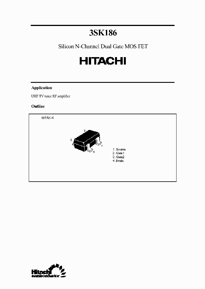 3SK186_299789.PDF Datasheet