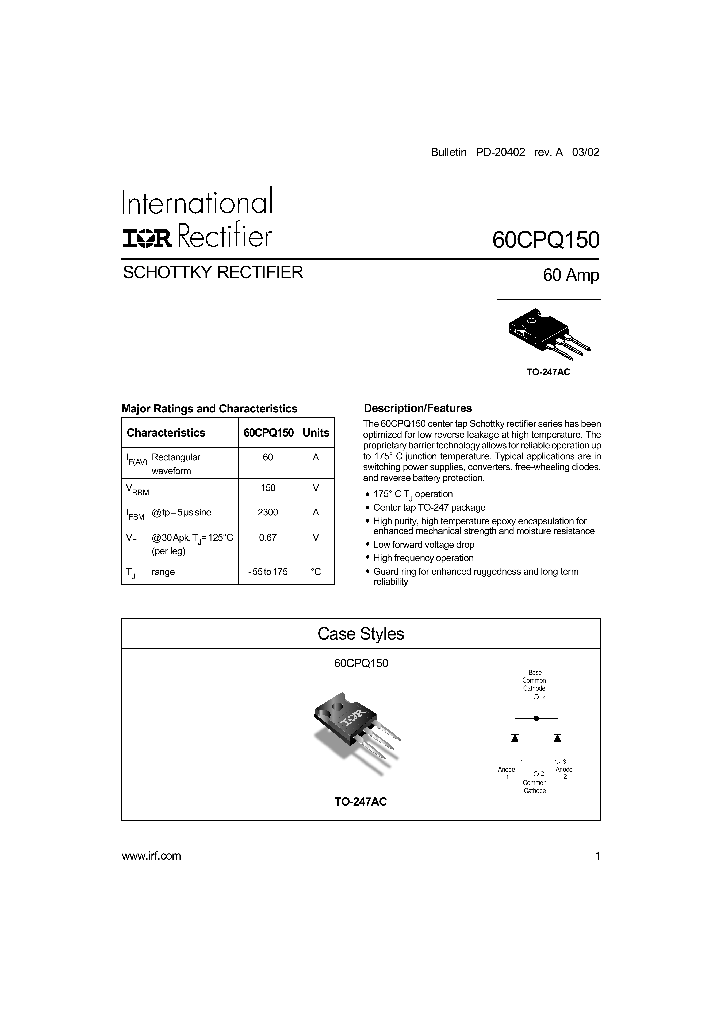 60CPQ150_277909.PDF Datasheet