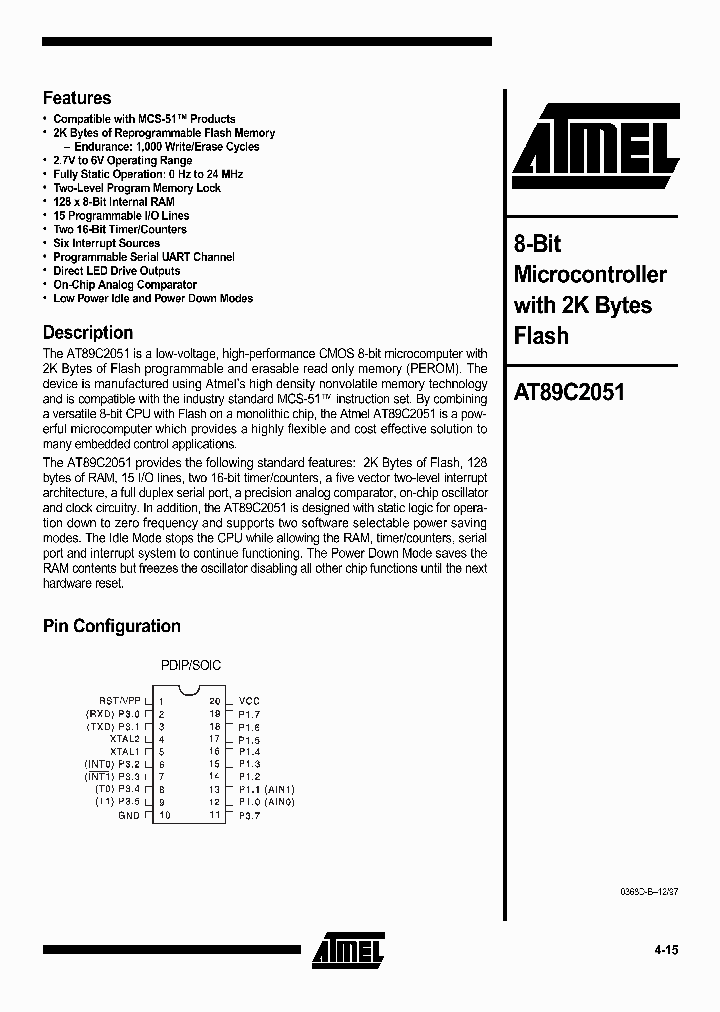 89C2051_277005.PDF Datasheet