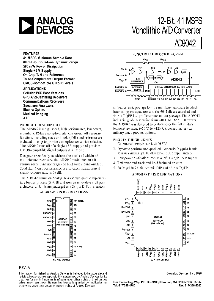 AD9042STPCB_77021.PDF Datasheet