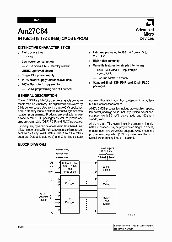 AMD27C64_287536.PDF Datasheet