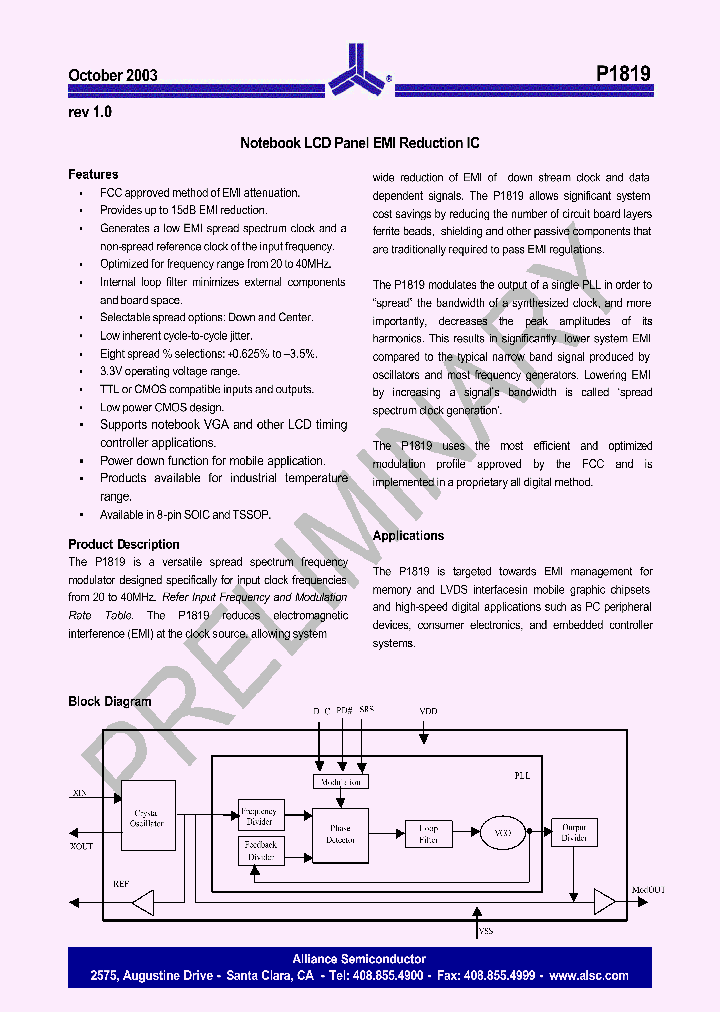 P1819A-H_279299.PDF Datasheet