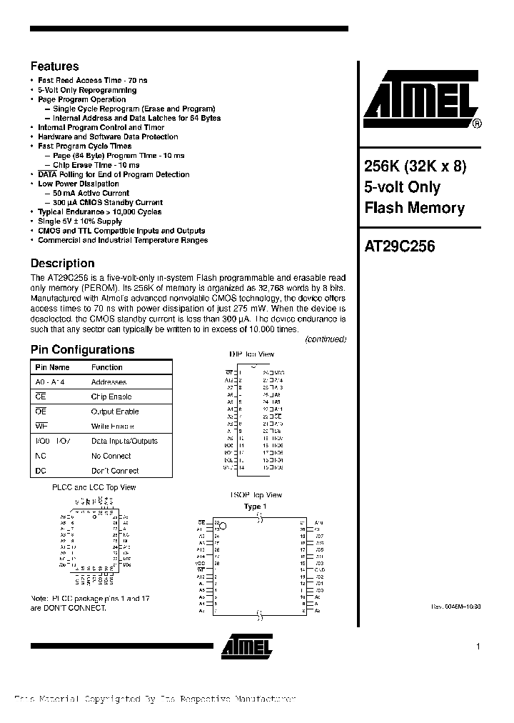 AT29C256-12DC_285268.PDF Datasheet