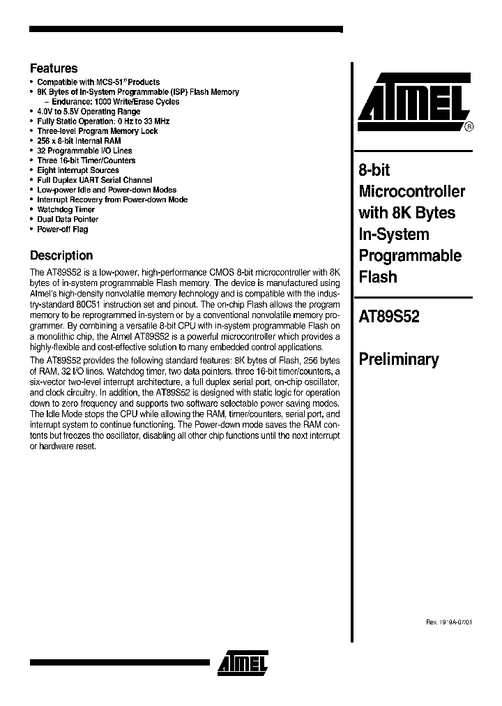 AT89S52NBSP_278545.PDF Datasheet