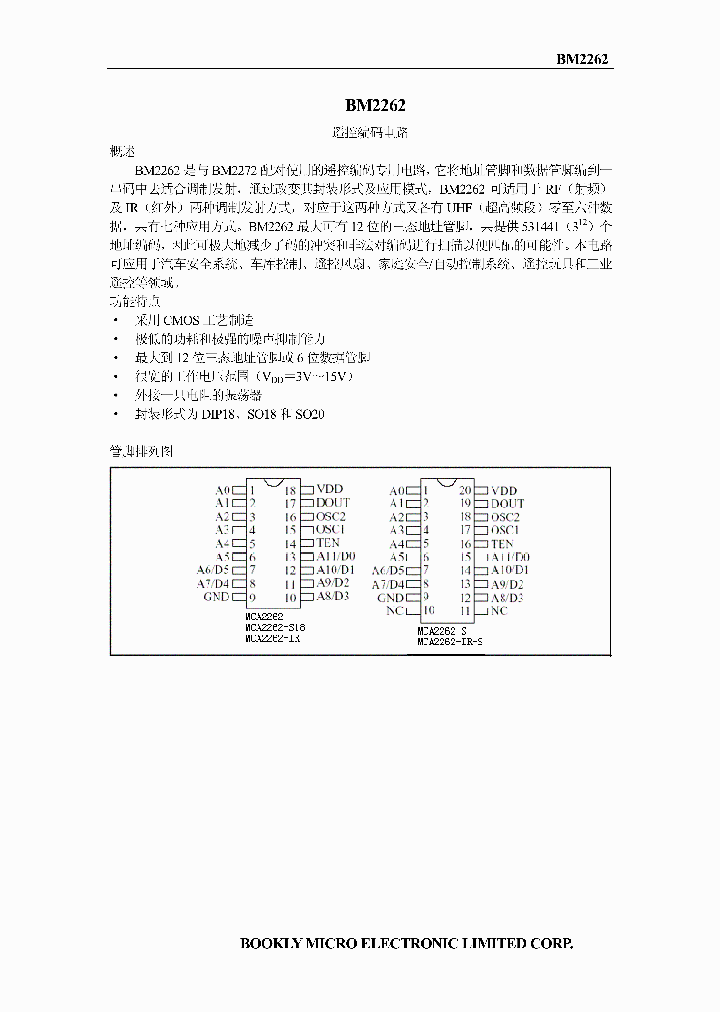 BM2262_281326.PDF Datasheet