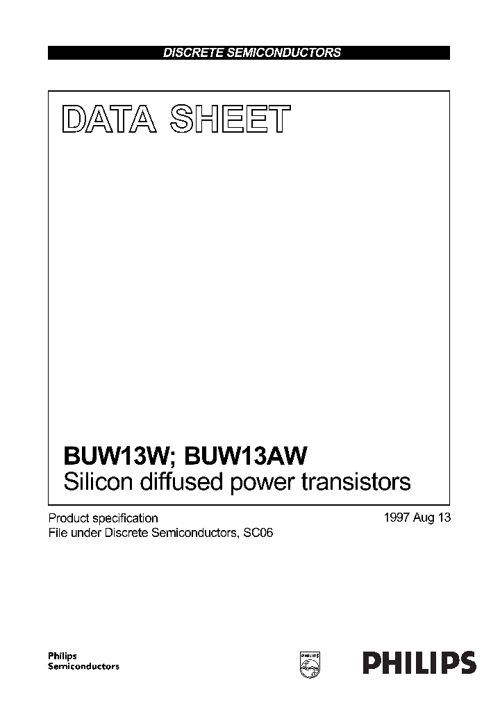 BUW13AW_273649.PDF Datasheet