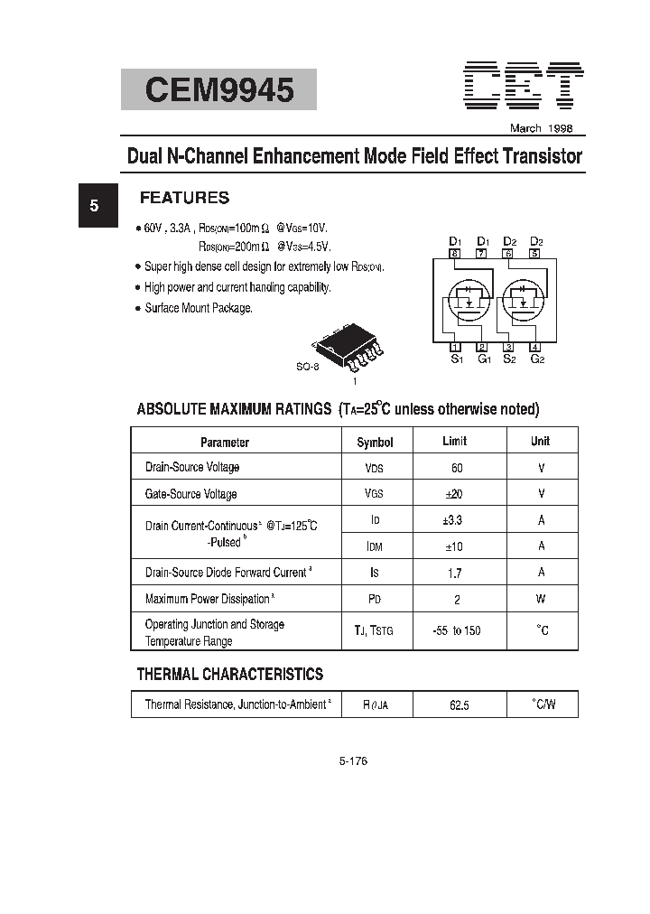 CEM9945_299967.PDF Datasheet