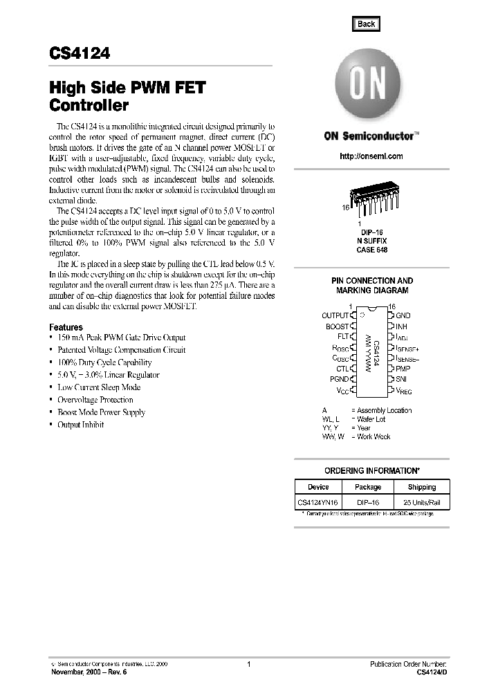 CS4124_260036.PDF Datasheet Download --- IC-ON-LINE