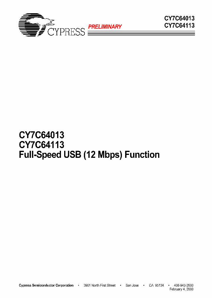CY7C64013_281240.PDF Datasheet