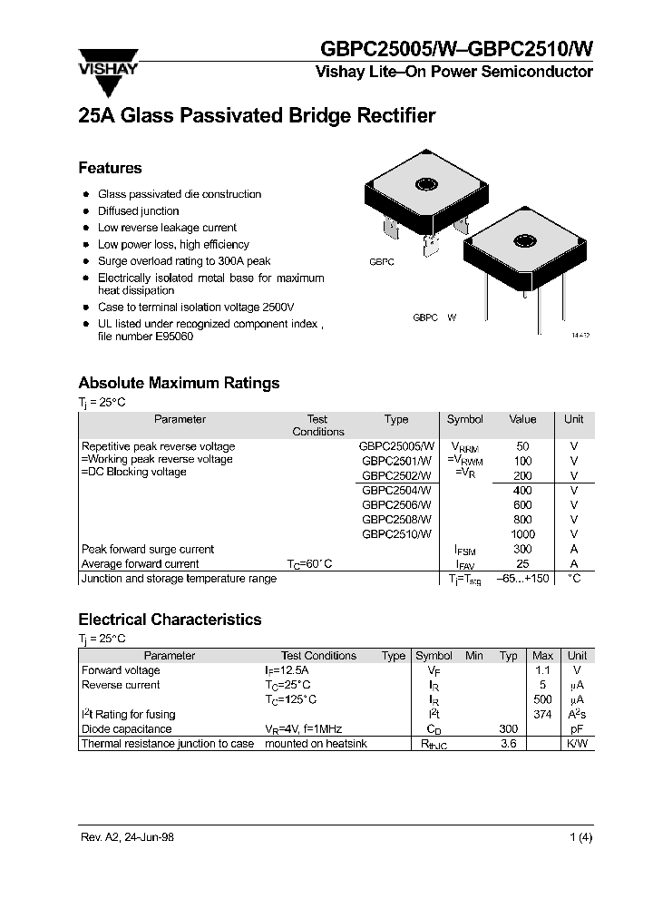 GBPC2504W_266501.PDF Datasheet Download