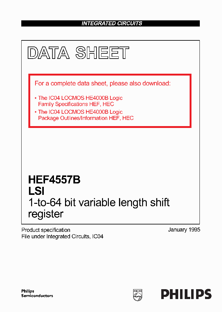HEF4557B_292265.PDF Datasheet
