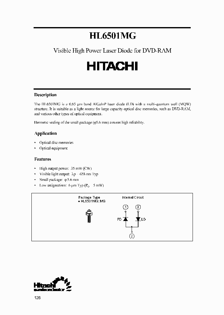 HL6501MG_262213.PDF Datasheet