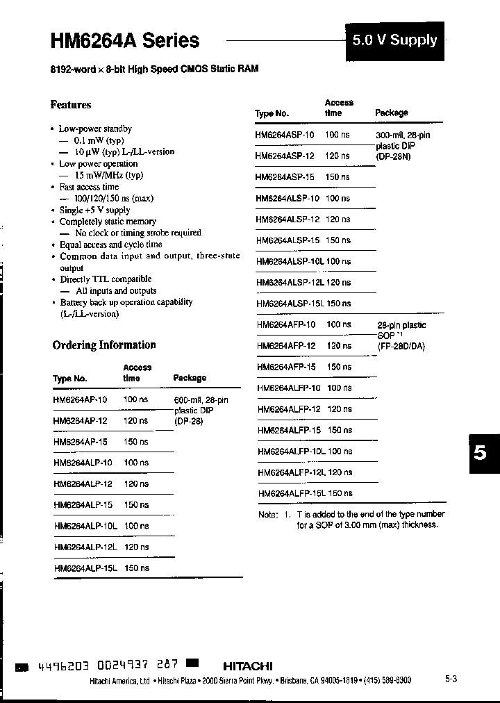 HM6264ALP-12_212430.PDF Datasheet