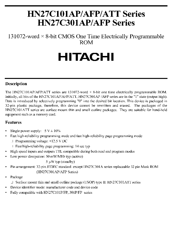 HN27C101APAFPATTSERIES_210682.PDF Datasheet