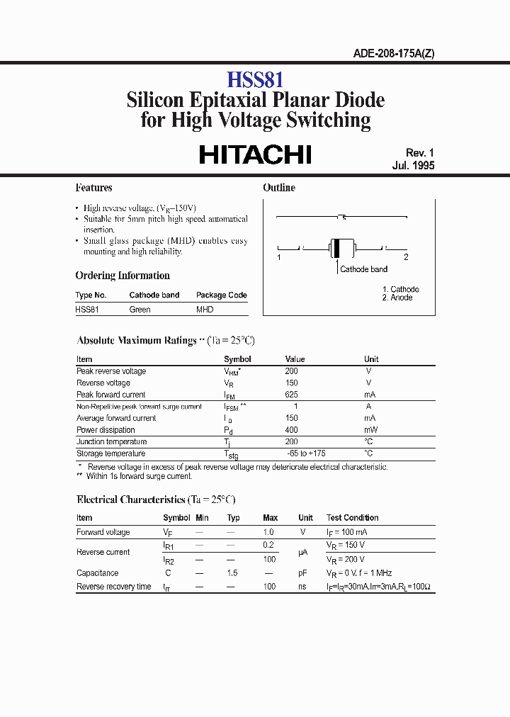 HSS81_279800.PDF Datasheet