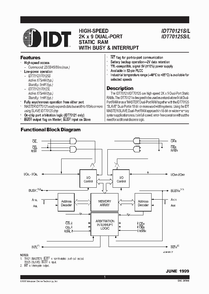 IDT70121SL_292454.PDF Datasheet