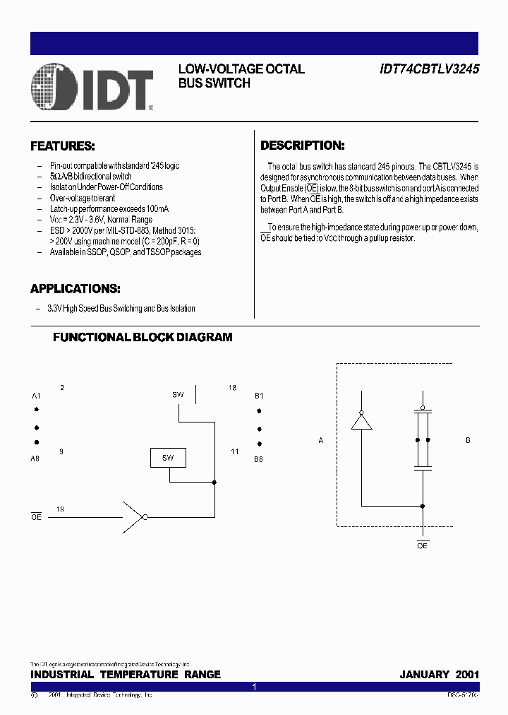 IDT74CBTLV3245_279673.PDF Datasheet