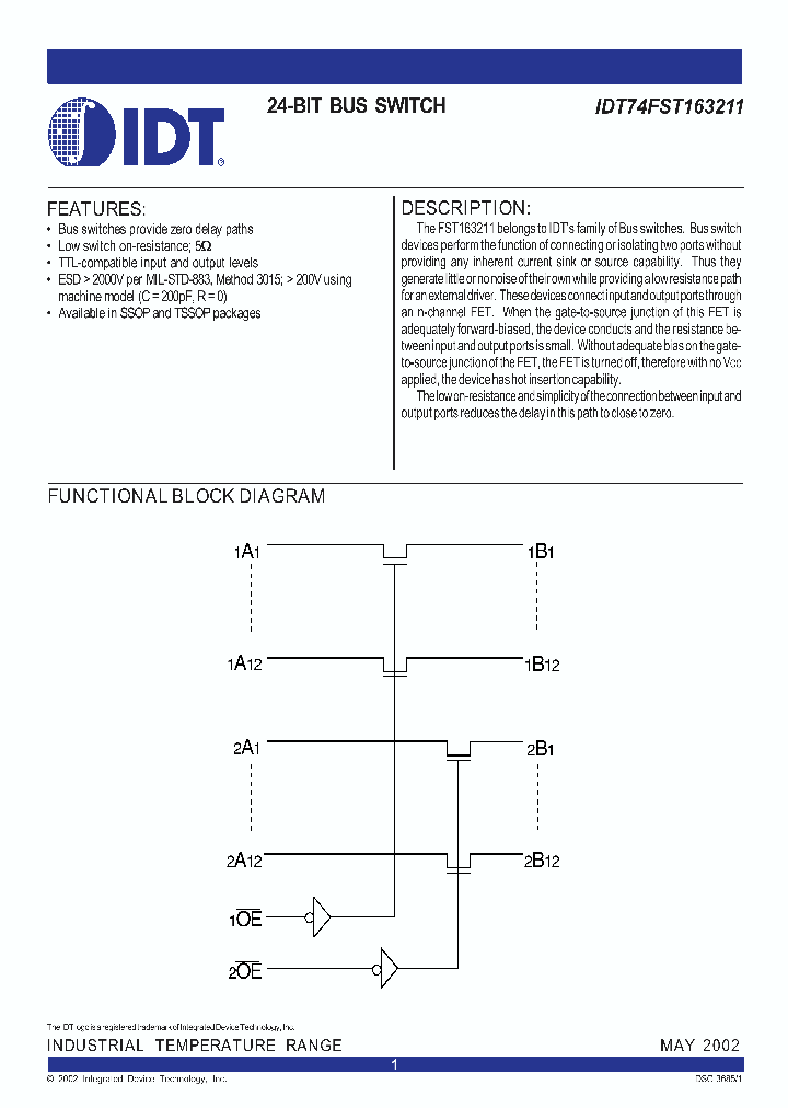 IDT74FST163211_283329.PDF Datasheet