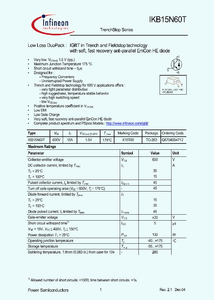 IKB15N60T_281798.PDF Datasheet