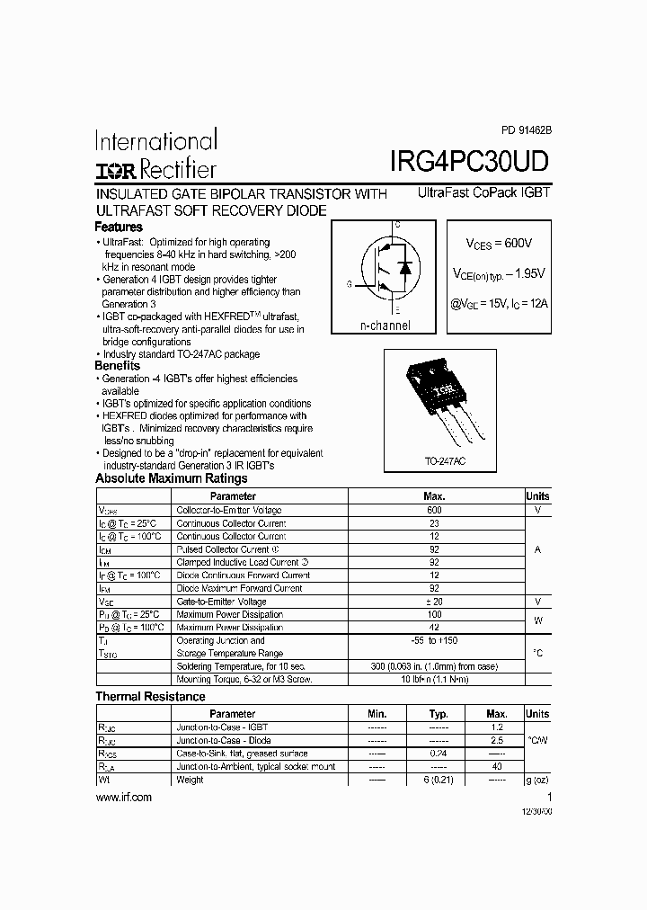 IRG4PC30UD_281821.PDF Datasheet