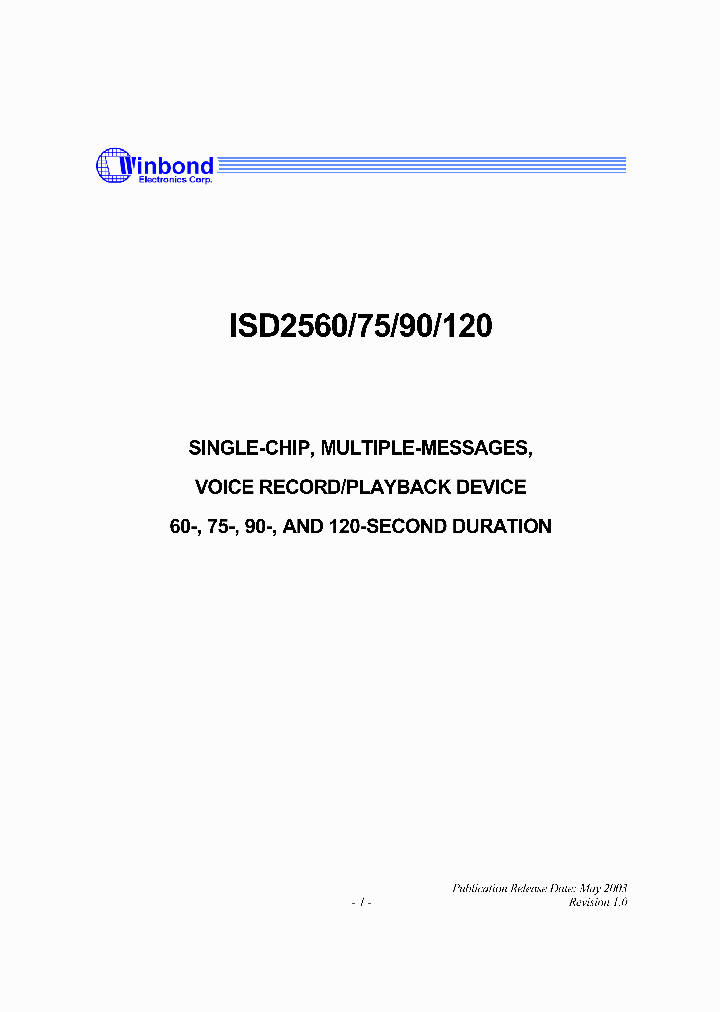ISD25120_174494.PDF Datasheet