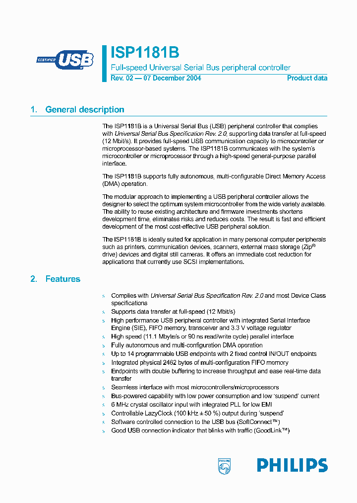 ISP1181BDG_271857.PDF Datasheet