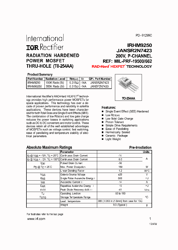 IRHM9250_280396.PDF Datasheet