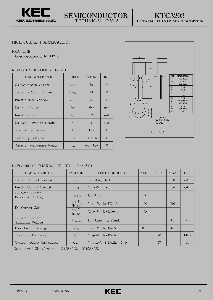 KTC3203_253504.PDF Datasheet