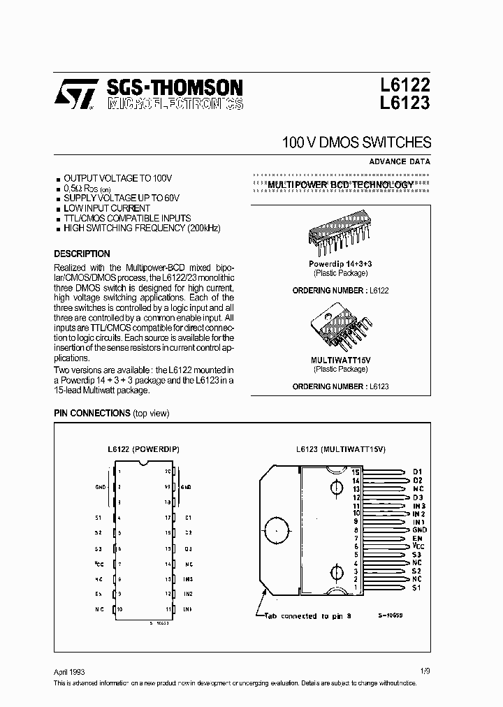 L6122_264182.PDF Datasheet Download --- IC-ON-LINE