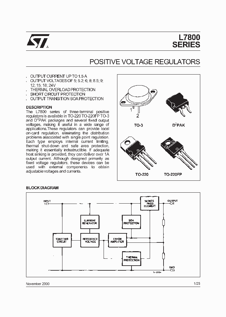 L7805CV_267344.PDF Datasheet Download