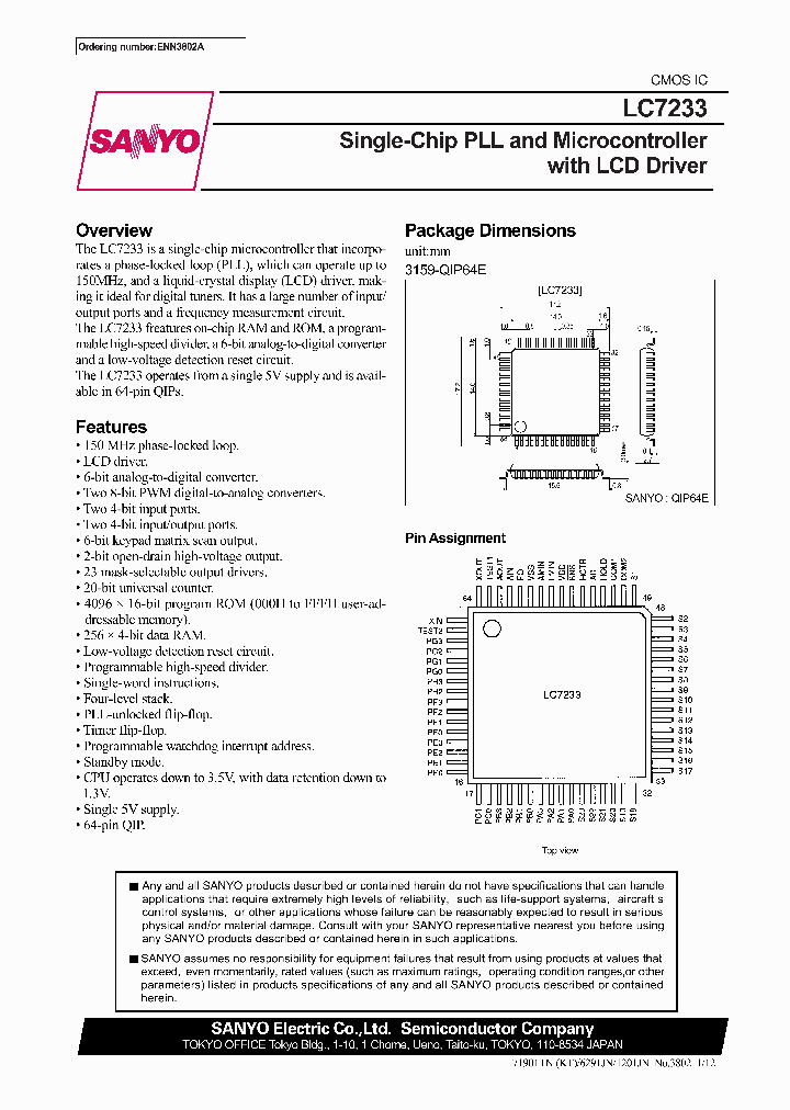 LC7233_293635.PDF Datasheet