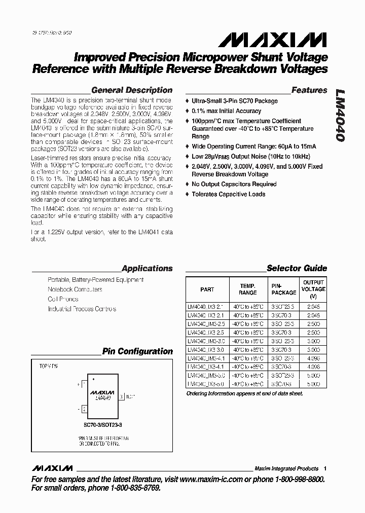 LM4040_283163.PDF Datasheet